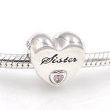 pandora Sister Love Heart Stone Charm