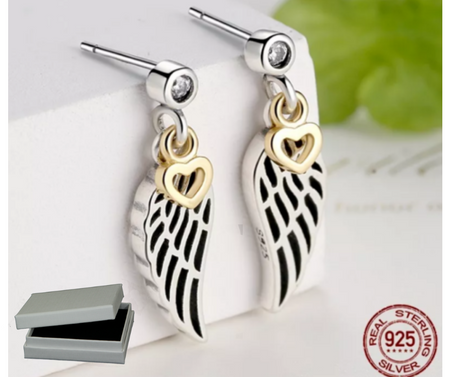 Solid 925 Sterling Silver Sparkling Timeless Elegance Drop Earrings + gift Box