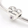 Sister Love Heart Stone Charm