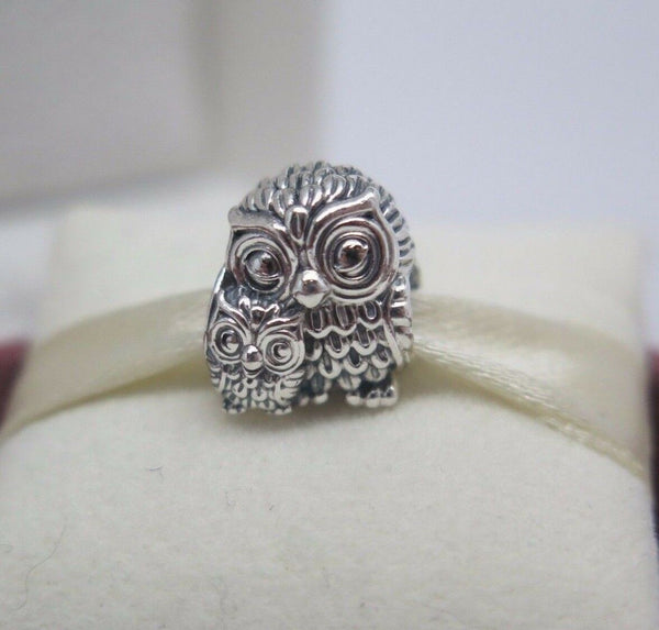 925 Silver Sterling Charming OWL Charm