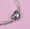 Silver Plated mamma Mom Mum Heart Mother's Day Charm