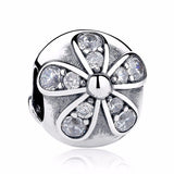 Silver Sterling Dazzling Daisies Stopper Clip fits pandora