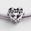 pandora style i love you mom heart charm