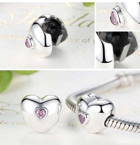 Silver Plated S Design Clip Stopper bead Charm