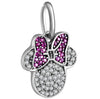 fits pandora Silver Sterling Disney Minnie Mouse Stone Pendant Charm