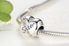 Sister Love Heart stone Charm