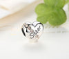 Sister Love Heart stone Charm fits pandora bracelets