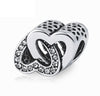 pandora style entwined love heart charm