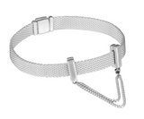 925 Silver Reflexions Floating Clip On Safety Chain Fits Reflexions bracelets