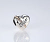 Sister Love Heart stone Charm