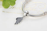 Dazzling Majestic Feathers love guidance angel Wing charm