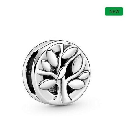 925 Silver Sparkling Pave four Leaf clover Clip Charm Fits Reflexions bracelet