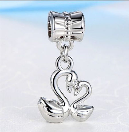silver plated love guidance angel Feather Wing charm
