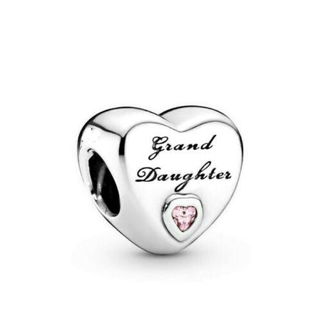 Silver Plated Pave round heart Charm