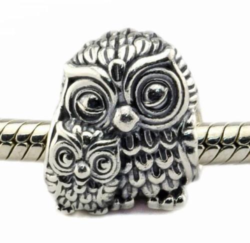 925 Silver Sterling Charming OWL Charm