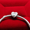 Silver Plated Grand mother Grandma NAN Heart Charm