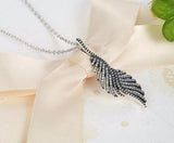 Dazzling Majestic Feathers Necklace With Chain pandora style