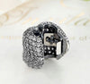 Silver Sterling Love CZ Pave Heart Lock Clip Stopper Charm