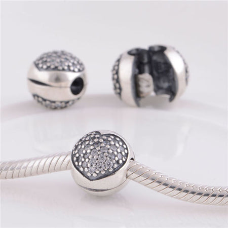 Silver Plated Daisy Stopper Clip