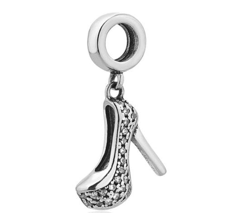 925 Sterling Silver Pave Ball Pendant charm