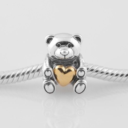 teddy bear love charm for pandora chamilia bracelets