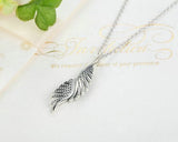 Dazzling Majestic Feathers Necklace With Chain