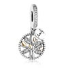 Silver sterling gold Family Heritage Tree Pendant Charm